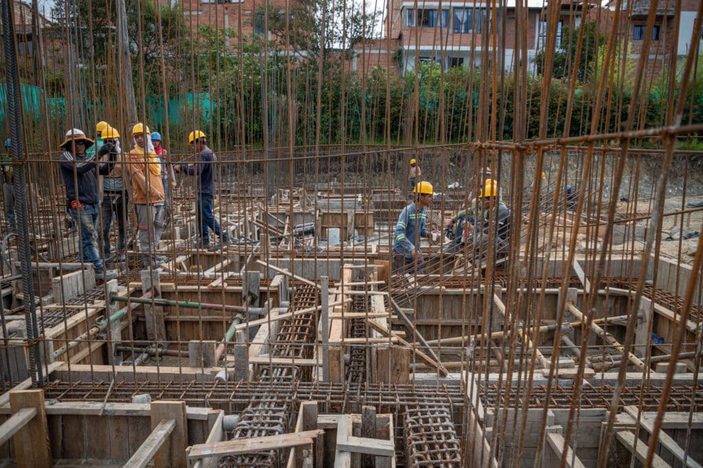 Obras de construcción de viviendas