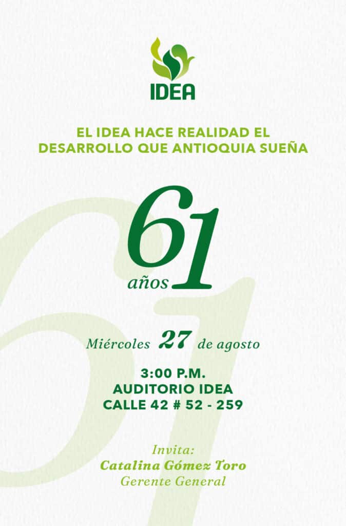 Conmemoración 61 años del IDEA