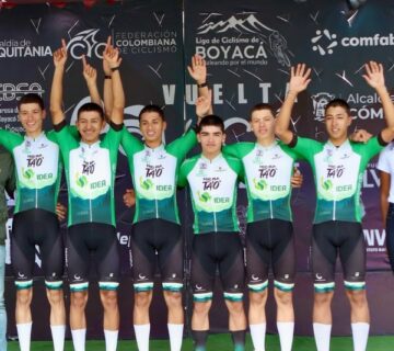 Equipo Orgullo Paisa Juvenil en la Vuelta a Boyacá 2025