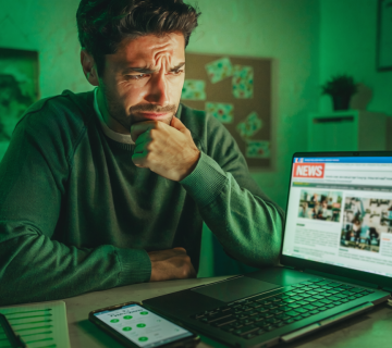 Aprende a detectar noticias falsas en internet  Imagen Generada con Inteligencia Artificial