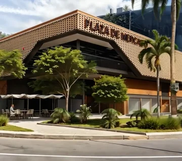 Render de la nueva Plaza de Mercado de Copacabana financiada por el IDEA con criterios de sostenibilidad 