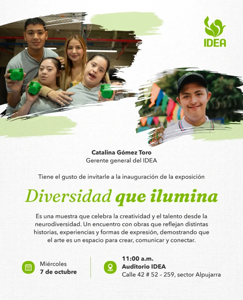 Invitación exposición Diversidad que ilumina